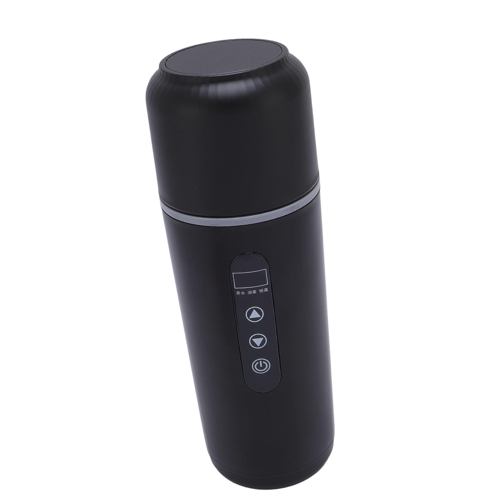 Socobeta Hervidor Eléctrico para Coche, Taza Calefactora Portátil, 500ml, 12V, 24V, Caldera de Agua para Coche, Camión, Calor Duradero para Actividades Al Aire Libre (Negro)