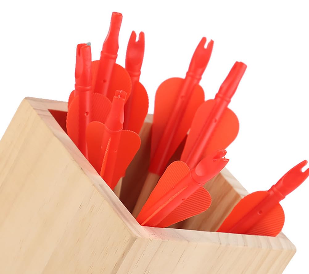 Holzpfeilwurf-Spielset, Holz-Pfeilwurfspiel mit weichspitzen Pfeilen