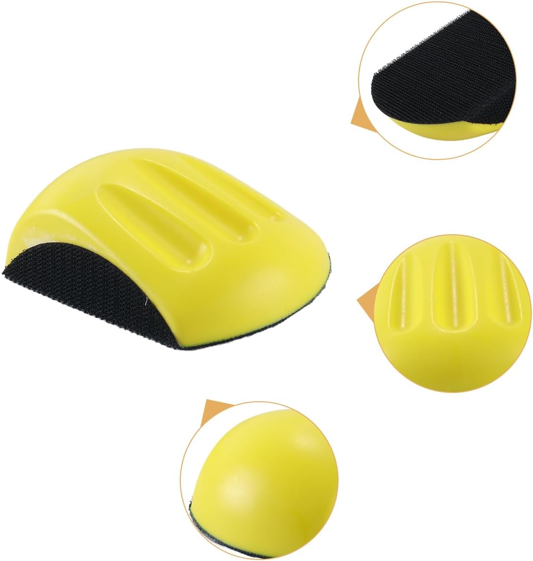 Ludom Hand Sander with Hook and Loop Lock 5 Inch Manual Sanding Block for Woodworking, Furniture Restoration, Art Crafts for Home and Automotive