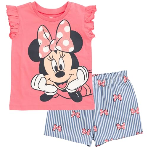 Disney Minnie Mouse Rainbow Floral Outfit Set