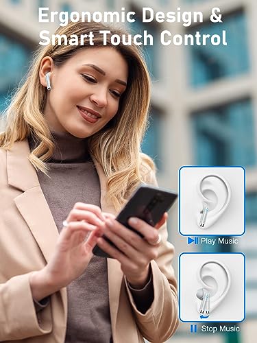 Auriculares-Inalambricos-Auriculares-Bluetooth-53-HiFi-Estereo-con-HD-Mic-Cascos-Inalambricos-Bluetooth-IP7-Impermeable-Pantalla-LED-In-Ear-Auriculares-Reproduccion-de-40H-Control-Tactil-Gris