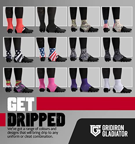 Gridiron Gladiator Cleat Covers - Football Spats - Football Cleat Cover - Cleat Spats for Soccer, Baseball & Softball - Thumbnail 6