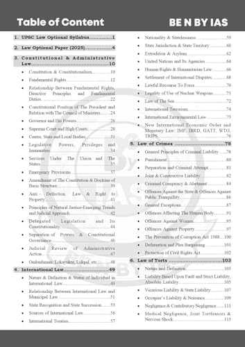 Image of UPSC Law Optional Previous Years Questions (English) | Subject & Topic Wise | Civil Services Exam | 1970-2025 (New Edition)