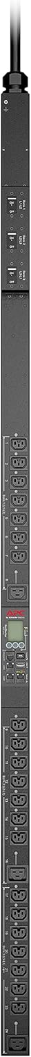 APC NetShelter Switched Rack PDU, 9000 Series, APDU9965, 0U Vertical, 208V, 30A, 3Phase, Input Plug L21-30P, 9.8' Cord
