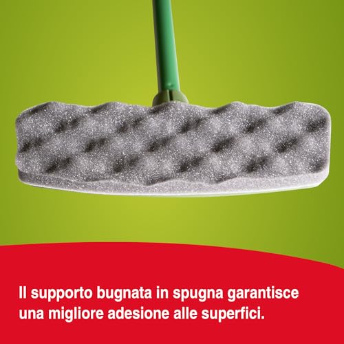 Tonkita | Kit Catturapolvere con 10 Ricambi, 1 Scopa con 10 Panni per Pavimento e Mobili, Manico Componibile, Scopa Catturapolvere, Ecosostenibile e Made in Italy - 4