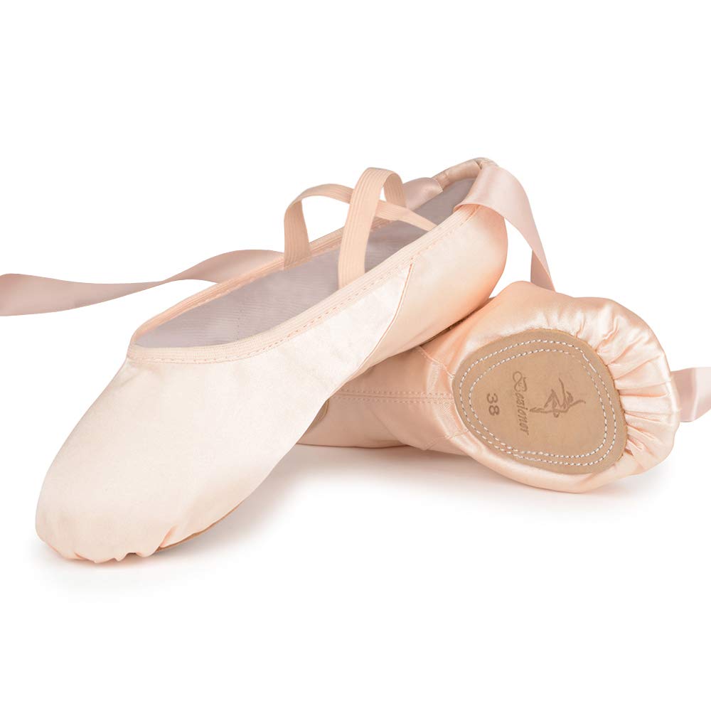 Ballettschuhe Mit Ledersohle - Tanzschuhe Für Kinder & Erwachsene