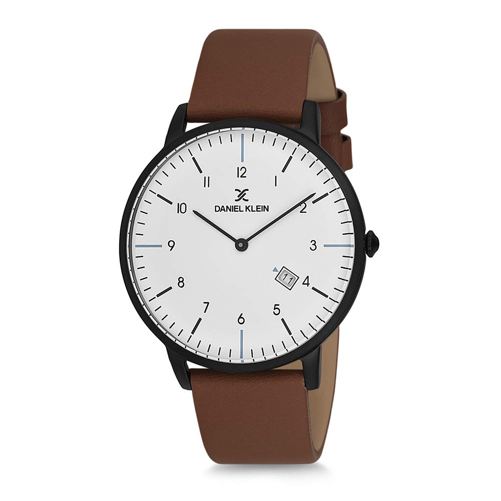 Daniel Klein Leather Analog White Dial Mens Watch-Dk11642-2 (B07V56HXW1) Amazon Price History, Amazon Price Tracker