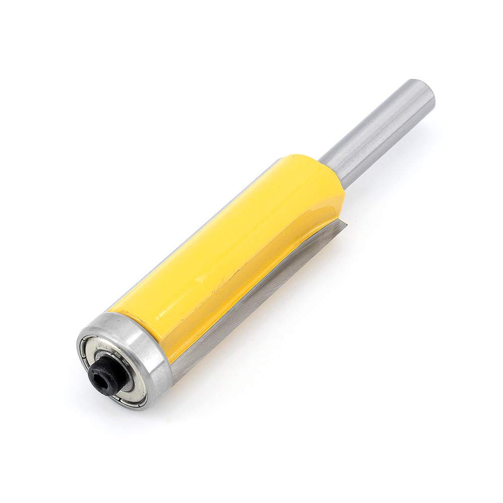 Fresa Recta Fresa de Enrasar Cortador, Juego de 2 brocas para fresado extralargas de 8 mm para carpintería