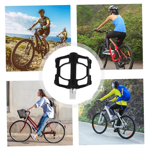 GALPADA 1pair Mountain Bike Pedals: Wide Flat Folding Aluminum Alloy Folding Bike Bicycle Foldable Cycling Pedals for Sports3