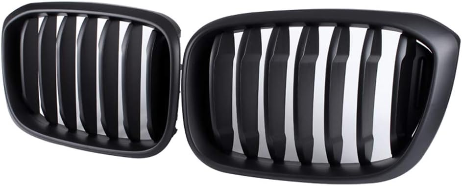 For BMW Single Line Front Replacement Kidney Grill Grilles G01 X3 2018-2021 G02 2019-2021 (Matt Black)