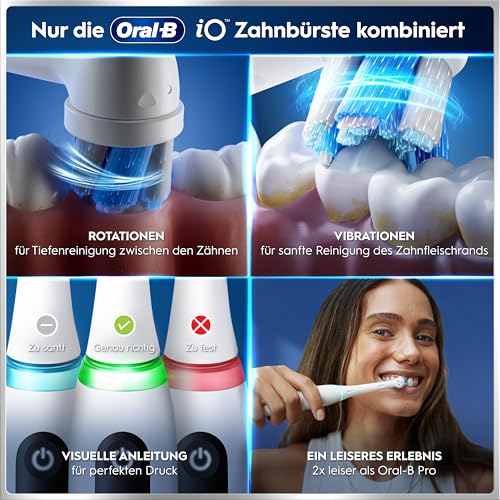 Oral-B iO Series 5 Elektrische Zahnbürste, Weiß – Ansicht 6