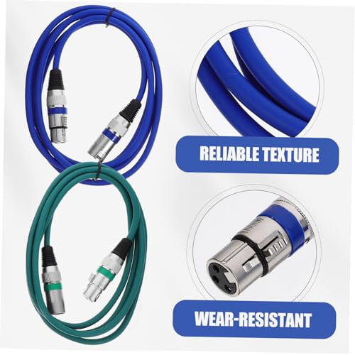 Parliky 3Pcs Microfone 3 Pinos Fio Xlr Xlr Macho Para Fêmea Fio Xlr Macho Para Fêmea Cabo Xlr Para X