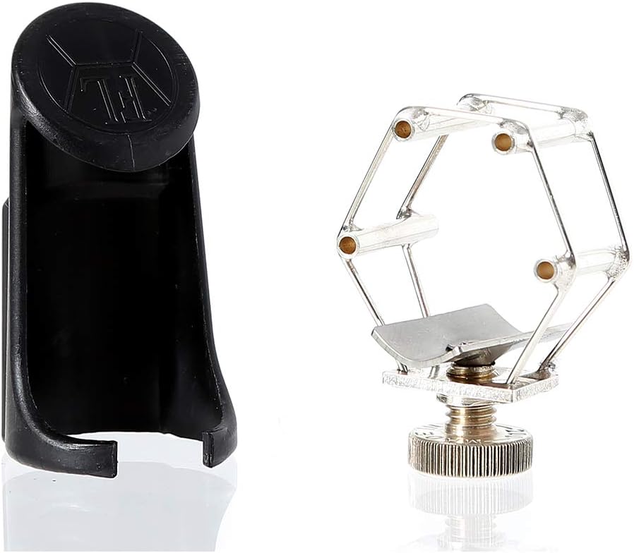 Ultimate Saxophone Ligatures Silver - Fits Hard Rubber Tenor Sax Mouthpieces