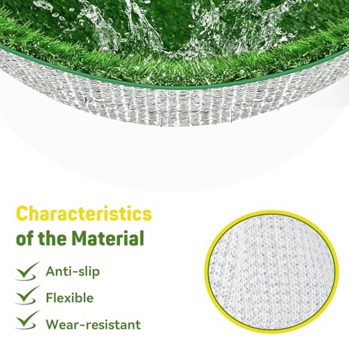YICH Hundeklo für Zuhause 2 Stück 58.5 x 46 cm Kunstrasen Hundetoilette Wohnung Hundetoilette Balkon Hundeklo Hunde Toilette Welpentoilette Ersatzrasen Training Pee Pads