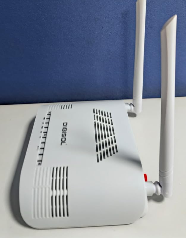 Image of Digisol XPON 300 Mbps Single Band ONU /ONT Router - Without Telephone Port, Dual Antenna, Compact Design for Fiber Connectivity(3 Year Warrenty)