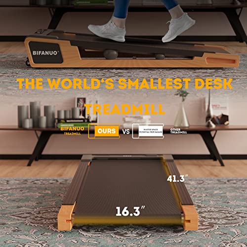 Image of Bifanuo Walking Pad Under Desk Treadmill Small Compact Walking Treadmill with Incline 5 Fit Standing Desk