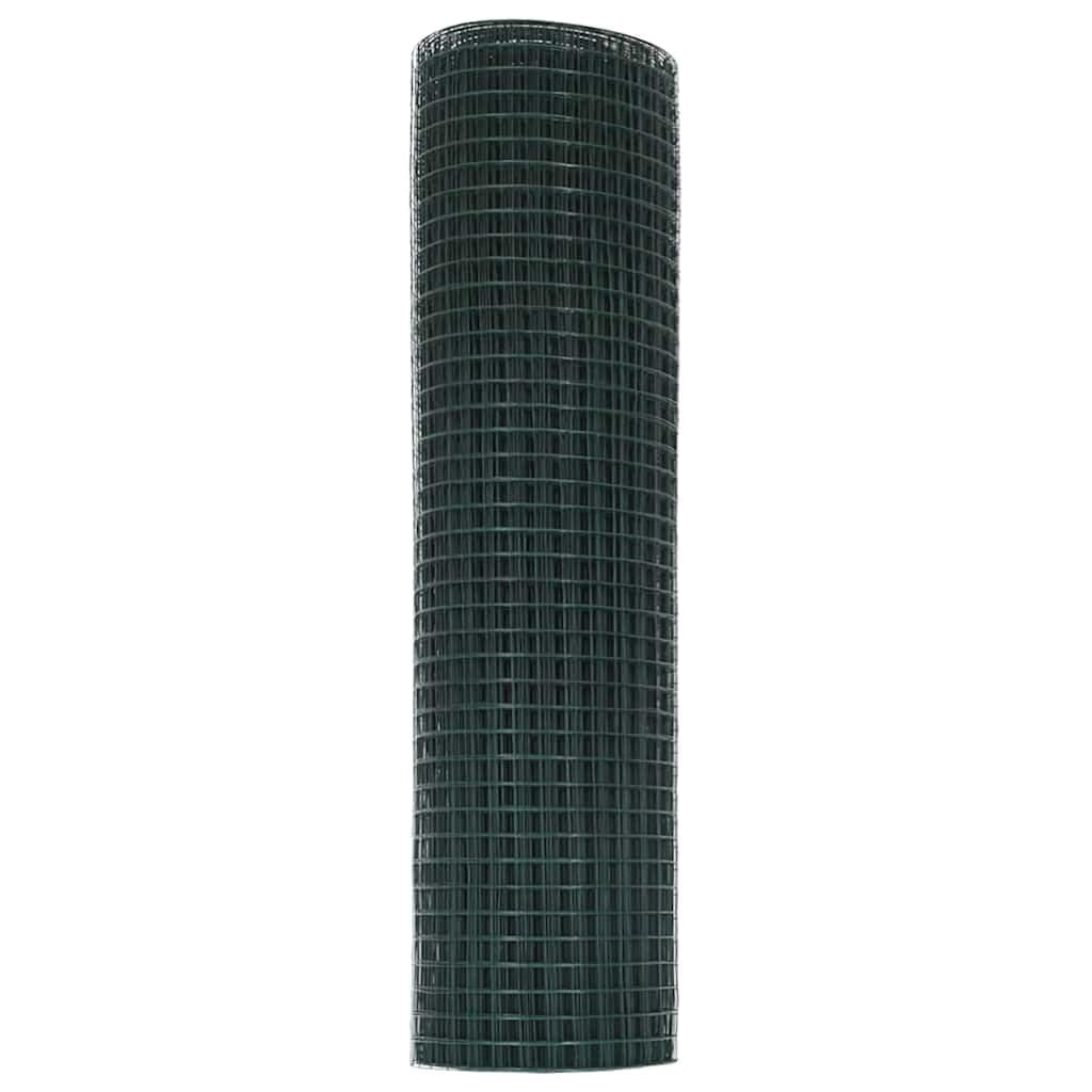 Geschweißter Drahtzaun Grün, langlebiges Zaunelement mit 5000 x 80 cm, vielseitige Nutzung als Gartenzaun und Sichtschutz, robustes Metallpaneel für Terrasse, Balkon, Vorgarten
