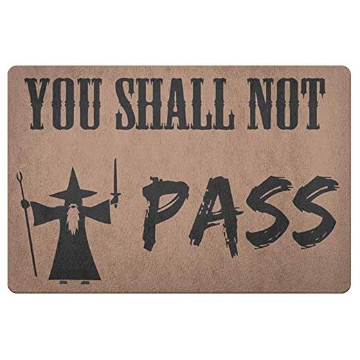 N/A Tapis De Salle De Bain,50X80CM Paillasson Absorbant,Tapis De Sol,Vous Ne Passerez Pas Le Tapis De Bain Antidérapant,Toilettes,Salle De Bain,Porte De Cuisine Décor De Bienvenue