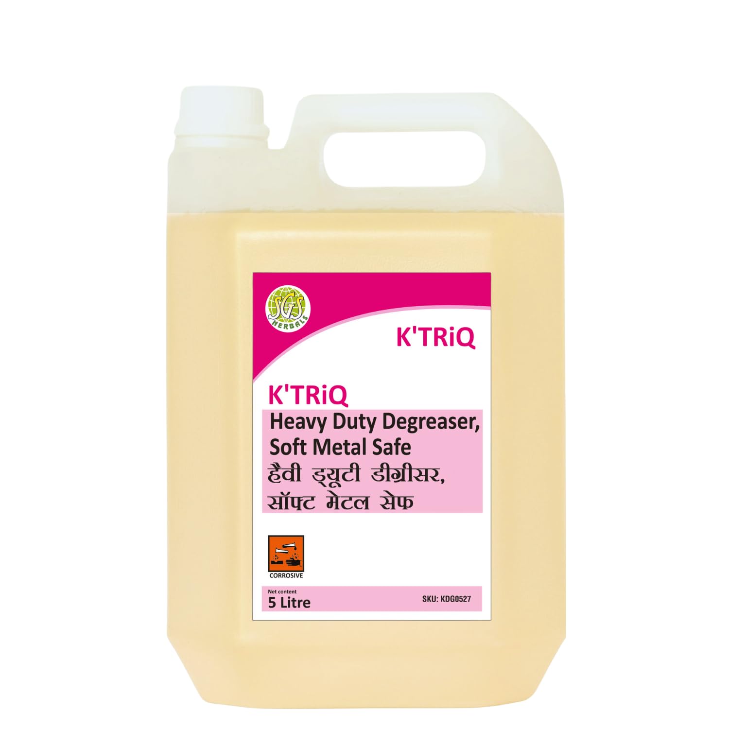 K'TRiQ Heavy Duty kitchen cleaner 5 Litre, Grease Cleaner for Kitchen | Restaurant, Banquet, Car Vehicle Garage, Oily Floor, Greasy Surface Oven & Grill Cleaner