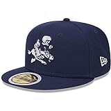 New Era Youth Navy Dallas Cowboys 1966-69 Gridiron Classics Retro Joe Throwback Logo Main 59FIFTY Fitted Hat