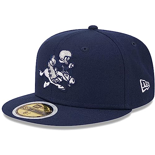 New Era Youth Navy Dallas Cowboys 1966-69 Gridiron Classics Retro Joe Throwback Logo Main 59FIFTY Fitted Hat