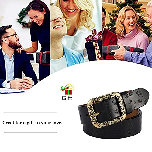 Ceinture en cuir véritable papillon relief accessoire chic - 7