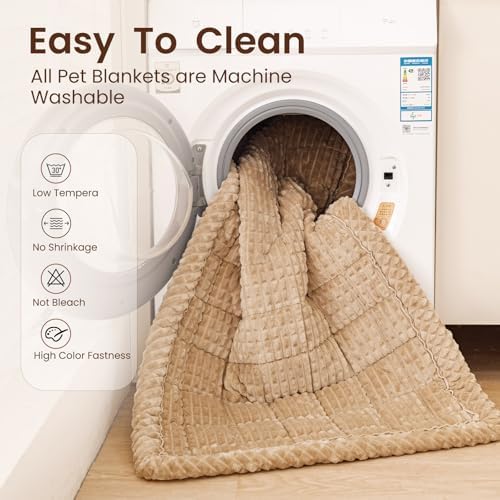 Disayu Couch Cover for Dogs Washable, Non Slip Couch Covers for Sofa Pet Friendly, Couch Cushion Covers for Dog, Thick, Soft for Sofa Protector (Camel, 27.6" x 47.2"/70 x 120cm) - 5