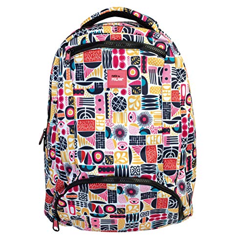 MILAN Mochila Escolar  Capacidad 28l Shapes Tipo Casual  48 cm  Rosa