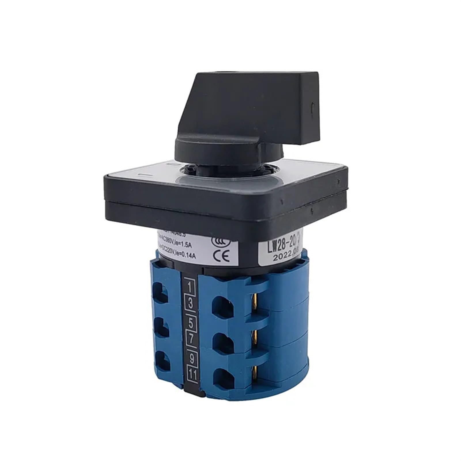 Elektryczny przełącznik krzywkowy z 12 3/4-pozycyjnych zacisków 500V 20A LW28-20 * 2 szt. (2P 12T 12)