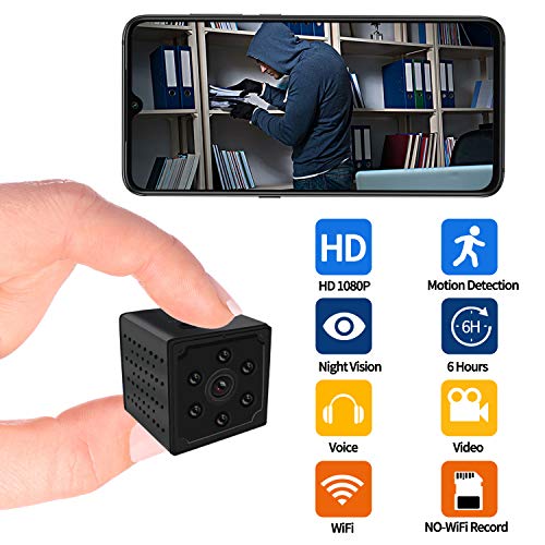 WiFi Hidden Spy Camera Wireless Small Spy Security Camera, HD 1080P Remote Live