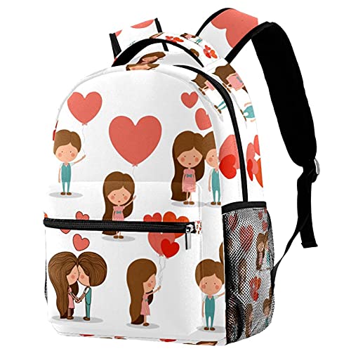Sac à dos de voyage campus et loisirs pour filles et garçons avec filet gourde