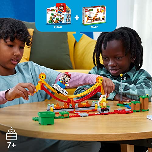 Super Mario 71416 - Set di espansione Lava Wave Ride, con Fire Bro e 2 figure di bolle di lava, giocattolo da collezione da combinare con un gioco di corso iniziale - Lego - Immagine 1