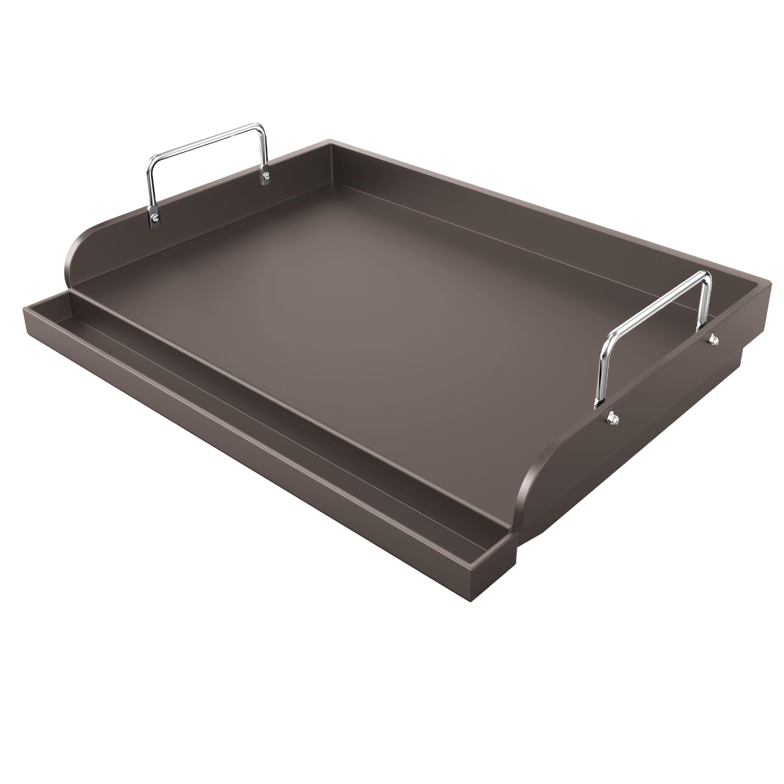 Griddle for Gas Grill Metal Cooking Griddle Pan for Outdoor Gas Grill, 17" x13" Flat Top Plate Skillet Pan Teppanyaki Insert for Weber Charbroil Camp Chef and Charcoal