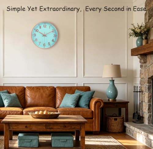Image of 14Inch Silent Analog Wall Clock Non Ticking Clocks for Living Room