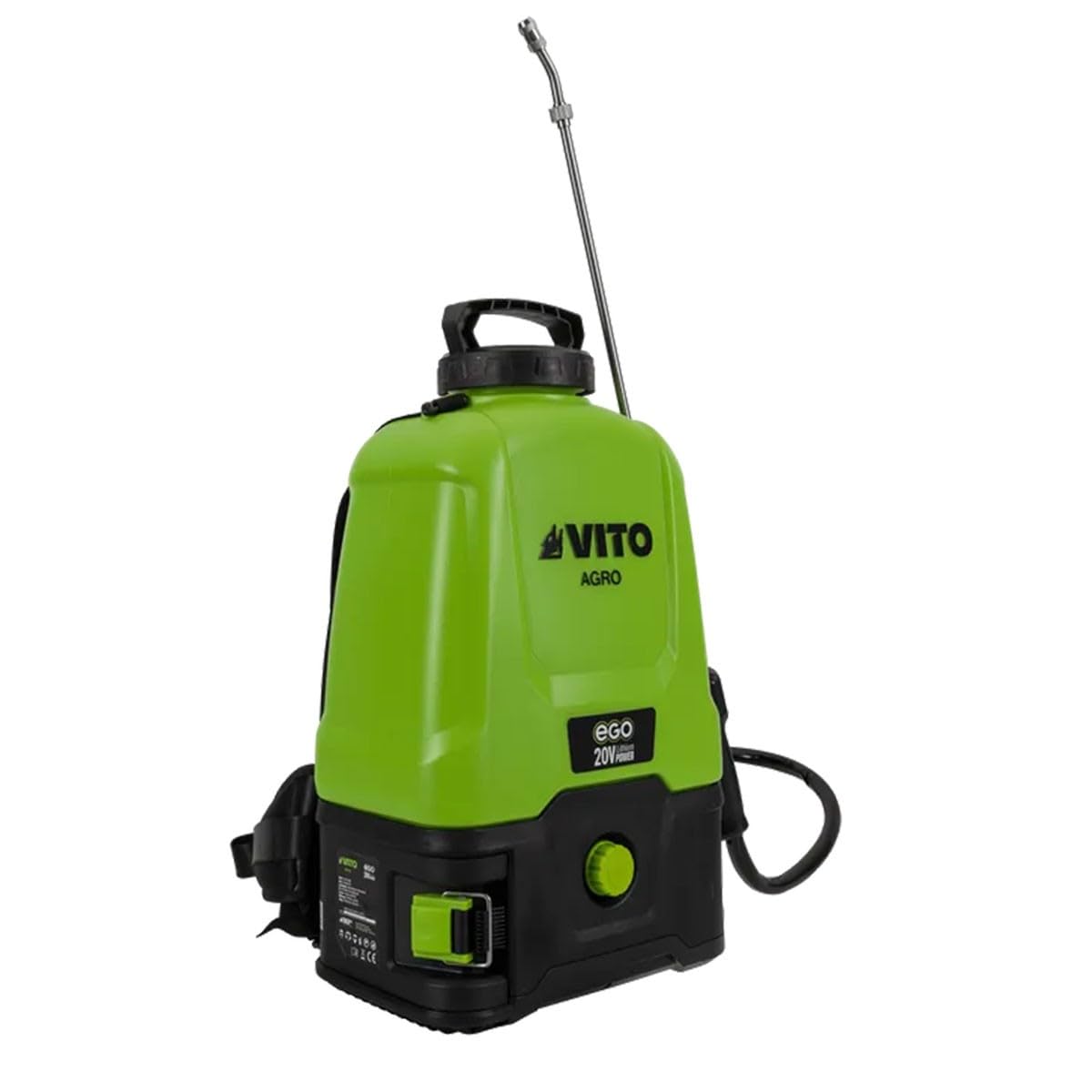 VITO -Opryskiwacz akumulatorowy 20V - 5bar 16L + bateria litowa 4Ah + ładowarka ogrodowa do dachów ogrodowych