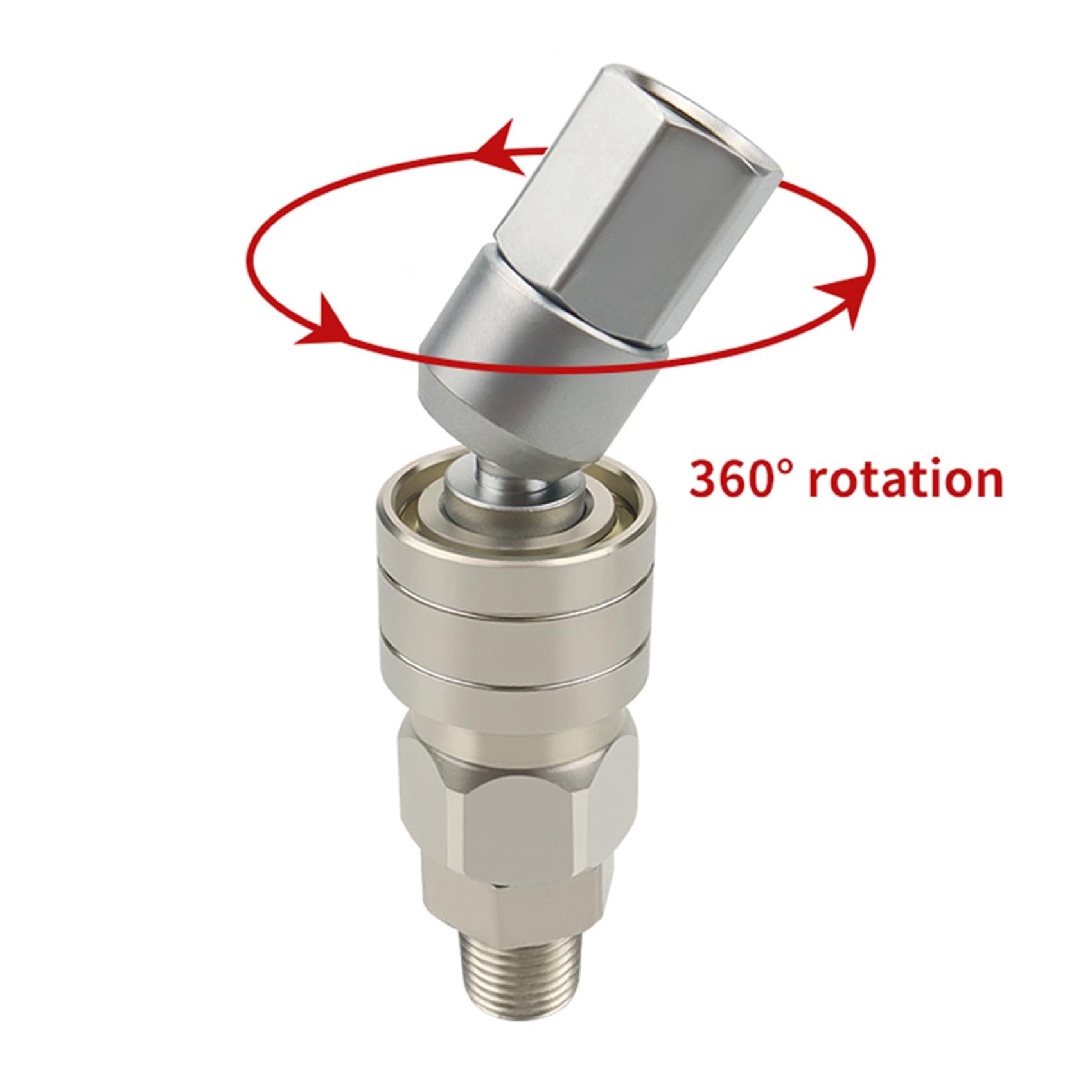 4X Connettore Girevole per Tubo Diritto Airless Raccordi Rapidi Universali un 360° Raccordi Rapidi per Tubo 'Aria Attacco Rapido per Airless