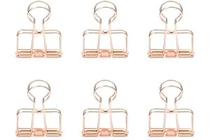 Kikkerland Wire Clips, Set of 6 Copper Planner Clips
