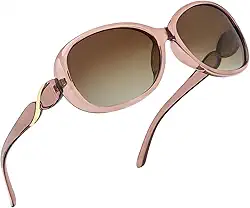 Óculos de sol grandes polarizados para mulheres, tamanho grande, estilo Jackie O