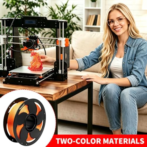Filamento de impresora 3D multicolor con acabado limpio para prototipado 3