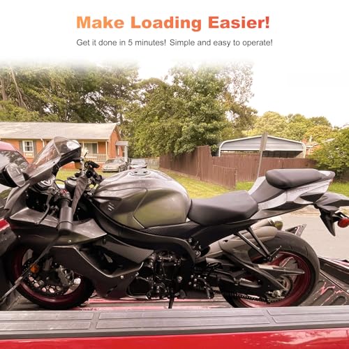 Image of Motorcycle Handlebar Straps for 32 inch Handlebars, Motorcycle Handlebar Tie Down Straps for Mopeds, Scooters, Bikes with Fairing, Handlebar Straps for Hauling Bike