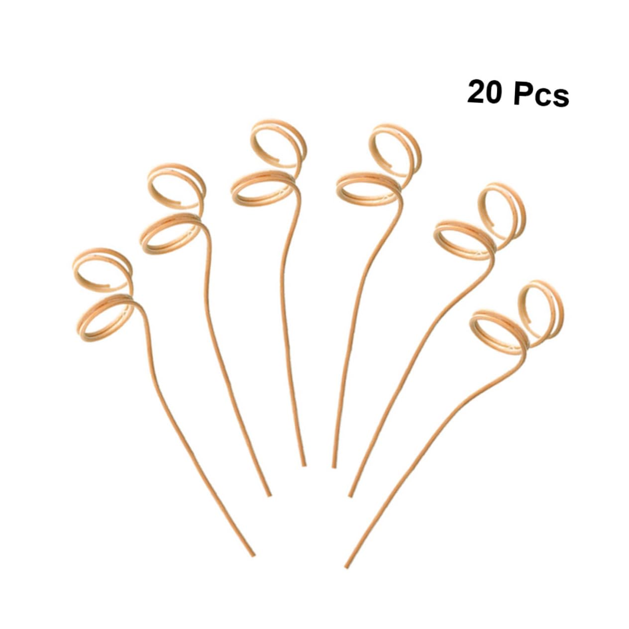 IMIKEYA 60pcs Wavy Rattan Diffuser Sticks Large Natural Fragrance Accessories for Diffusers for Home Office and Events Air Freshness and Decor