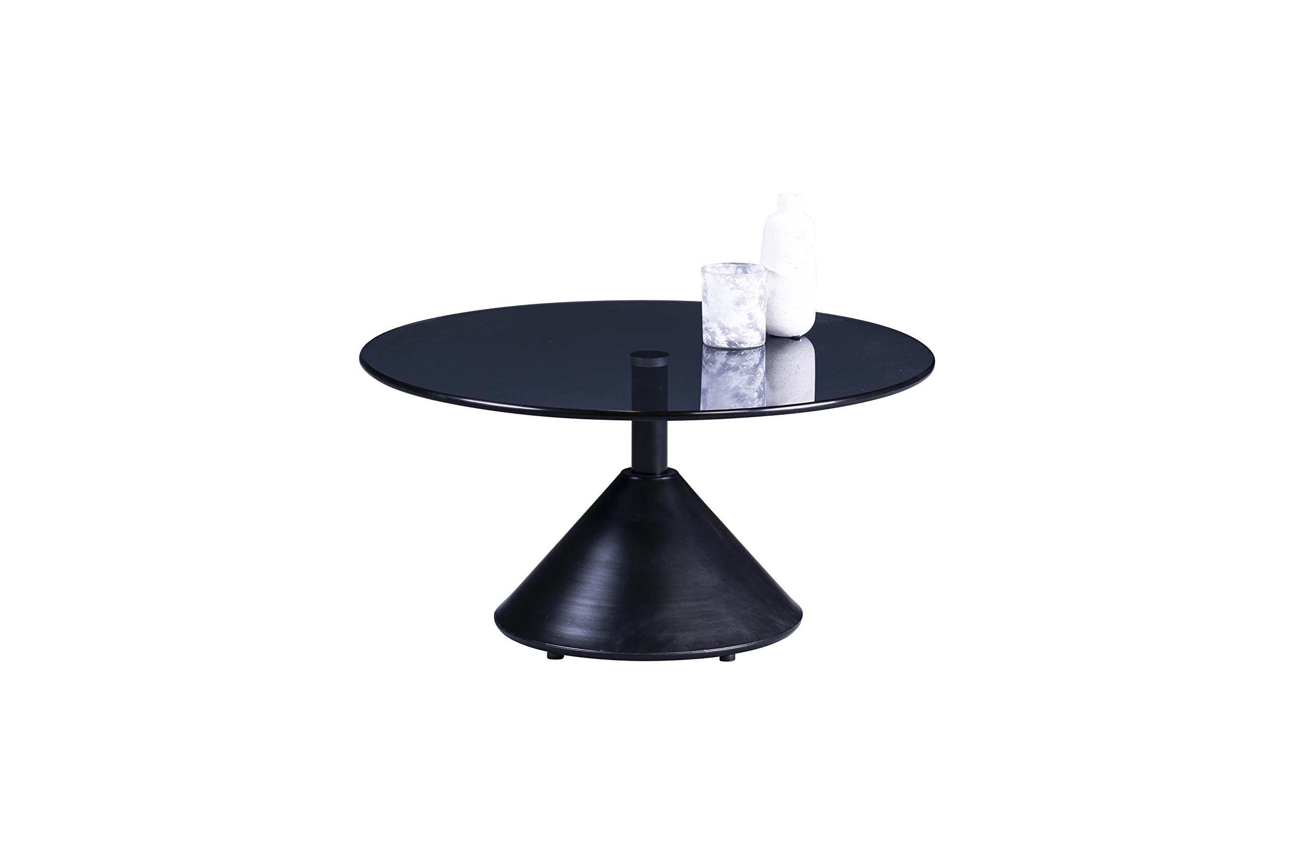 Table basse design M2 Kollektion en métal noir d'une élégance rare