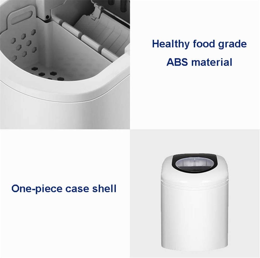 Ice Maker controsoffitto Ice Makers Portatile con Ghiaccio Cucchiaio e Carrello, 39 libbre in 24 Ore, 9 Ice Cubes for 6-8 Minuti, 1.7 Lb Ice Bagagli
