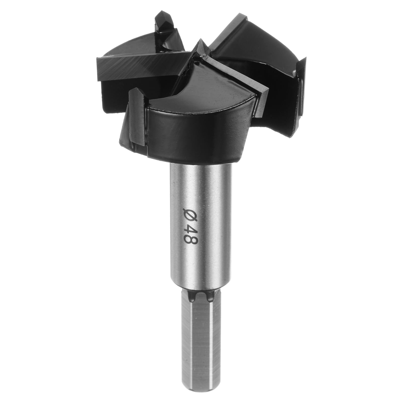 HARFINGTON Forstner Drill Bit 48mm (1-7/8") Tungsten Carbide 3 Flutes 4 Spurs Boring Forstner Bits for Hinge Wood Hole Drilling Woodworking