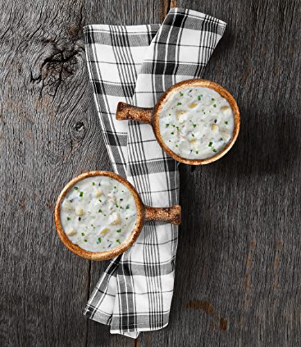 Utopia Towels Plaid Check Dish Towels, 15 X 25 Inches, 100% Ring Spun Cotton Super Absorbent Linen Kitchen Towels, Soft Reusable Cleaning Bar And Tea Towels Set (12 Pack, Black, White) #TOP7