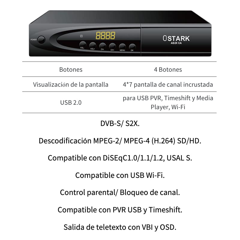DM-Digital T2 Full HD TDT HD Récepteur H.265 (10 bits) FTA, DVB-T2, USB