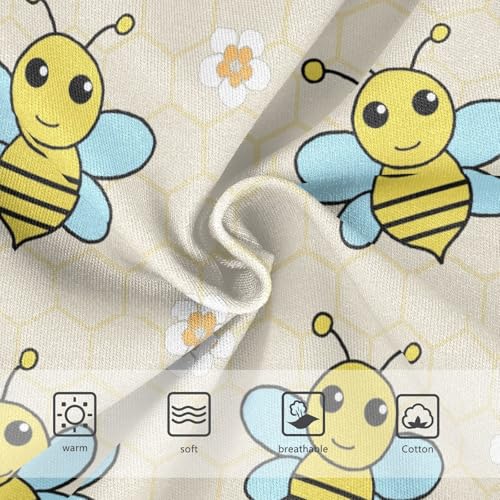 Girls' Underpants Kids Cotton Underwear Panties Briefs For Girl Age 2-8 Years Flower Bee Cartoon Pattern3