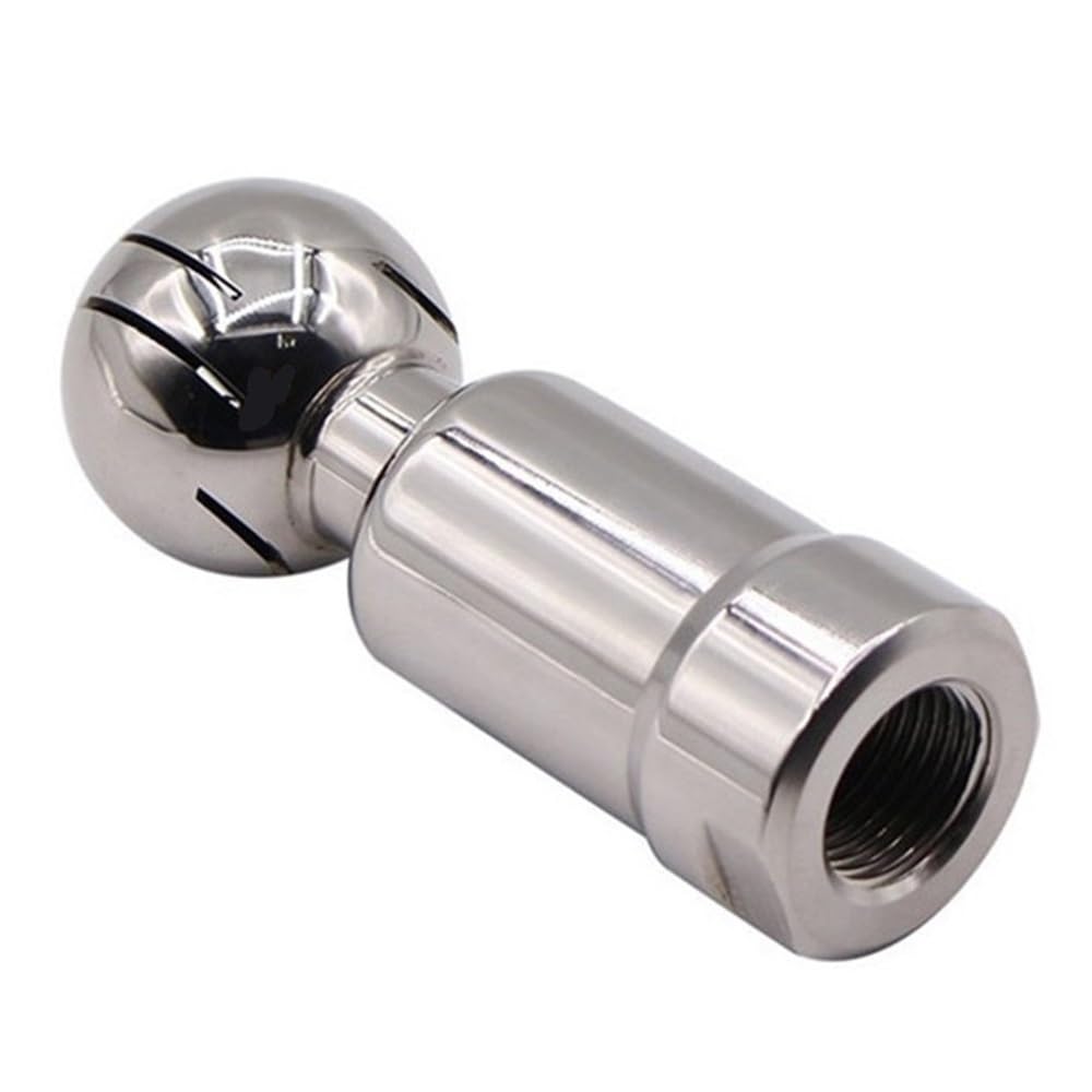 Loacea Women's One Color Rotating Steel Spray 1/4Inch-1Inch Thread Rotating Spray Cleaning Ball, Ss304 Stainless Steel Swivel Cleaner 1Pc