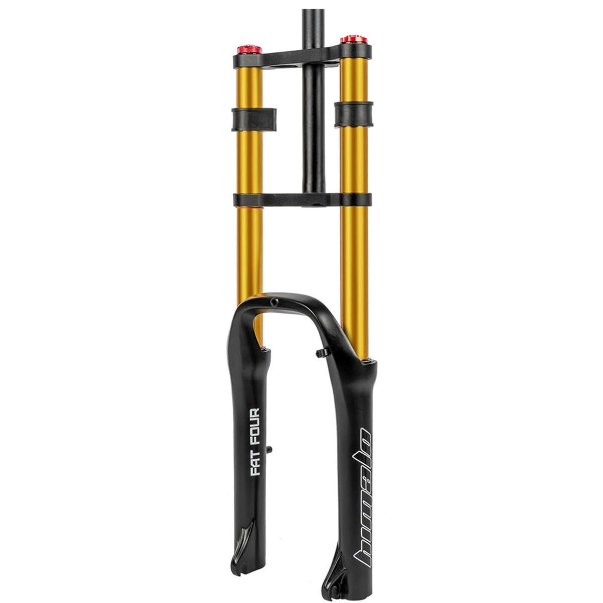 WIQUYBML Snow Bike Front Fork For A Bicycle 20inch With Rebound Adjustment Air Fat Forks MTB 4.0" Tire 28.6mm Straight Tube 140mm Travel 9 * 135 QR XC AM