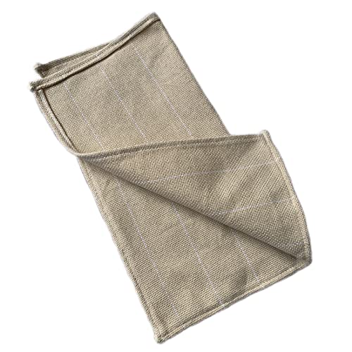 Image of Crochet Now | Monk Cloth | 13x13 Inch Needlework Fabric, Cotton Needlework Fabric Monk Cloth for Punch Needle, Rug Tufting and Cross Stitch with Stitched Ends (2)